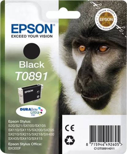 Vente Cartouches d'encre EPSON T0891 cartouche d encre noir capacité standard 5.8ml sur hello RSE