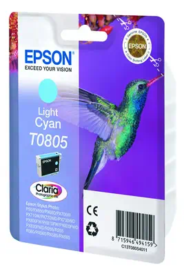 Vente EPSON T0805 cartouche d encre cyan clair capacité Epson au meilleur prix - visuel 2