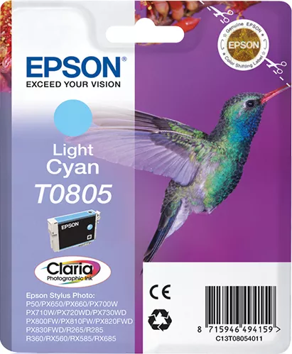 Achat Cartouches d'encre EPSON T0805 cartouche d encre cyan clair capacité standard