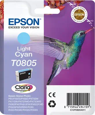 Achat EPSON T0805 cartouche d encre cyan clair capacité standard et autres produits de la marque Epson