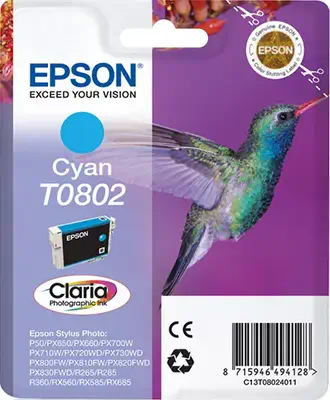 Achat EPSON T0802 cartouche d encre cyan capacité standard 7 - 8715946494128