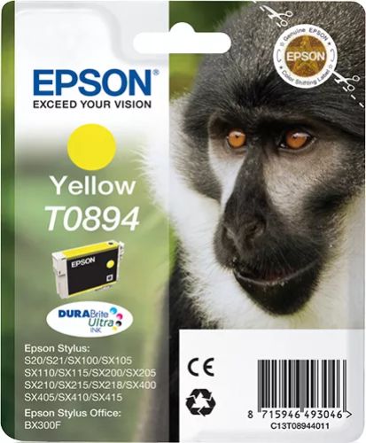 Revendeur officiel EPSON T0894 cartouche d encre jaune faible capacité 3.5ml 1-pack
