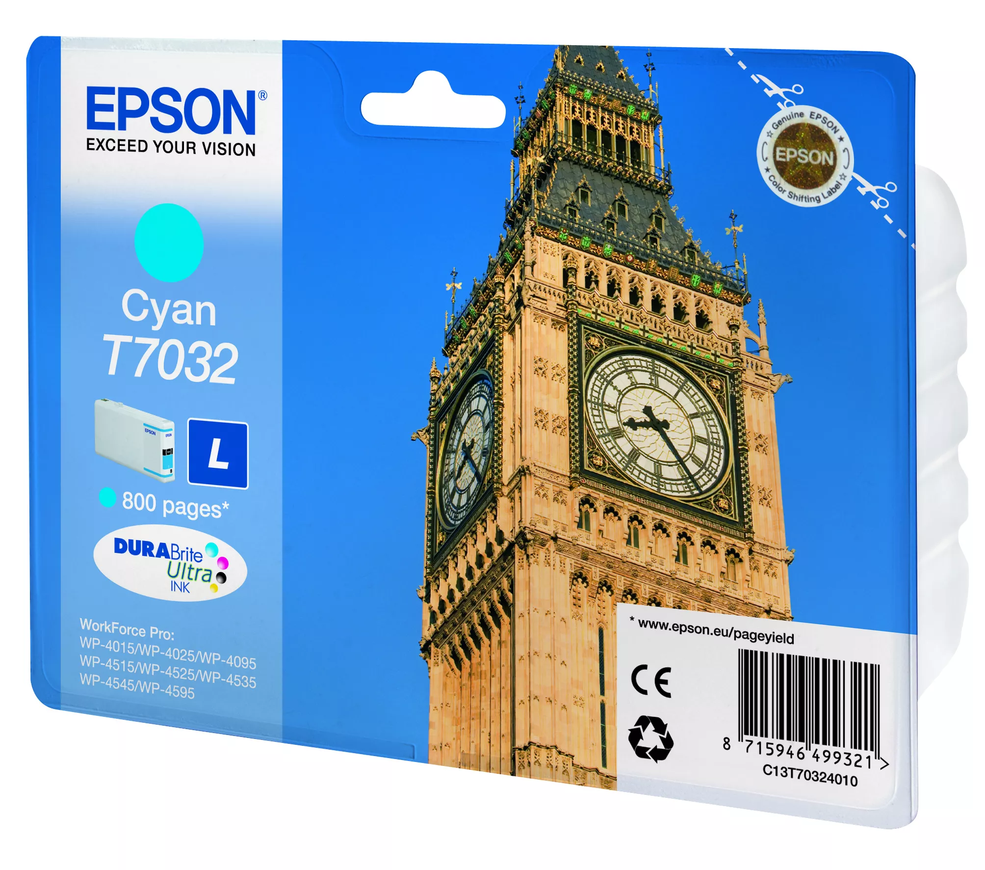 Vente EPSON T7032 cartouche de encre cyan capacité standard Epson au meilleur prix - visuel 2