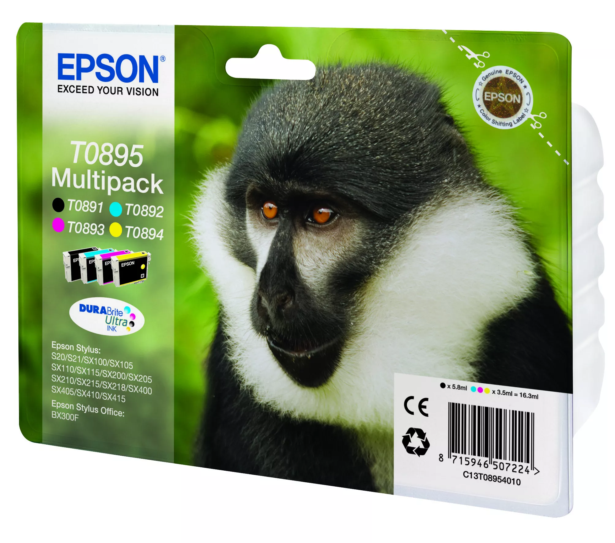 Vente EPSON T0895 cartouche d encre noir et tricolore Epson au meilleur prix - visuel 2