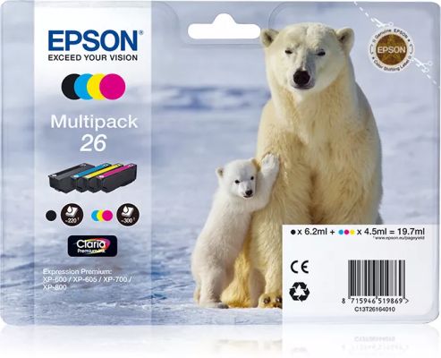 Achat EPSON 26 cartouche d encre noir et tricolore et autres produits de la marque Epson