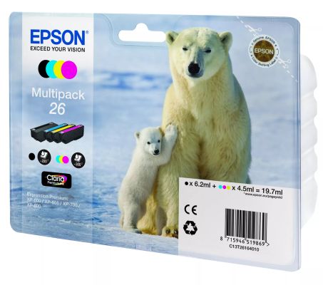 Vente EPSON 26 cartouche d encre noir et tricolore Epson au meilleur prix - visuel 2