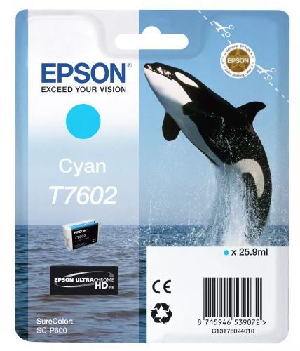 Achat EPSON T7602 cartouche dencre cyan haute capacité 25,9ml - 8715946539072