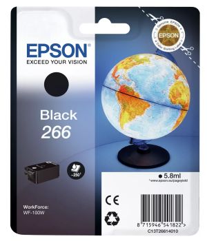 Achat EPSON 266 cartouche dencre noir capacité standard 250 pages pack de 1 sur hello RSE