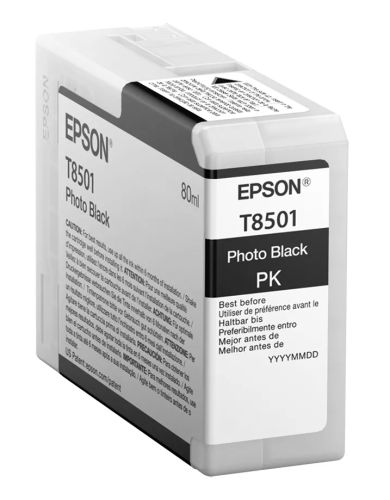 Achat Cartouches d'encre EPSON Singlepack Photo Black T850100 UltraChrome HD ink 80ml