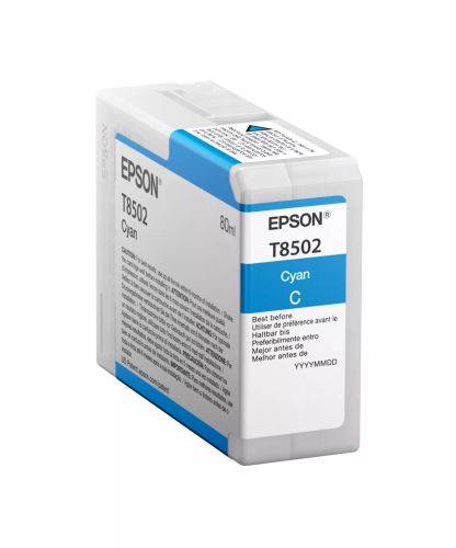 Revendeur officiel EPSON Singlepack Cyan T850200 UltraChrome HD ink 80ml