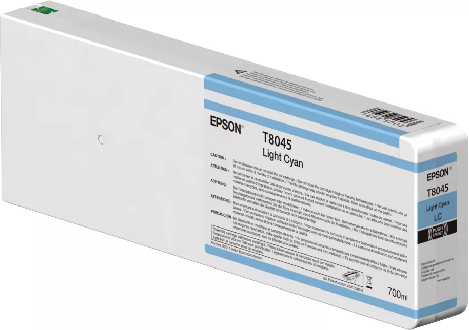 Vente Epson Singlepack Light Cyan T804500 UltraChrome HDX/HD au meilleur prix