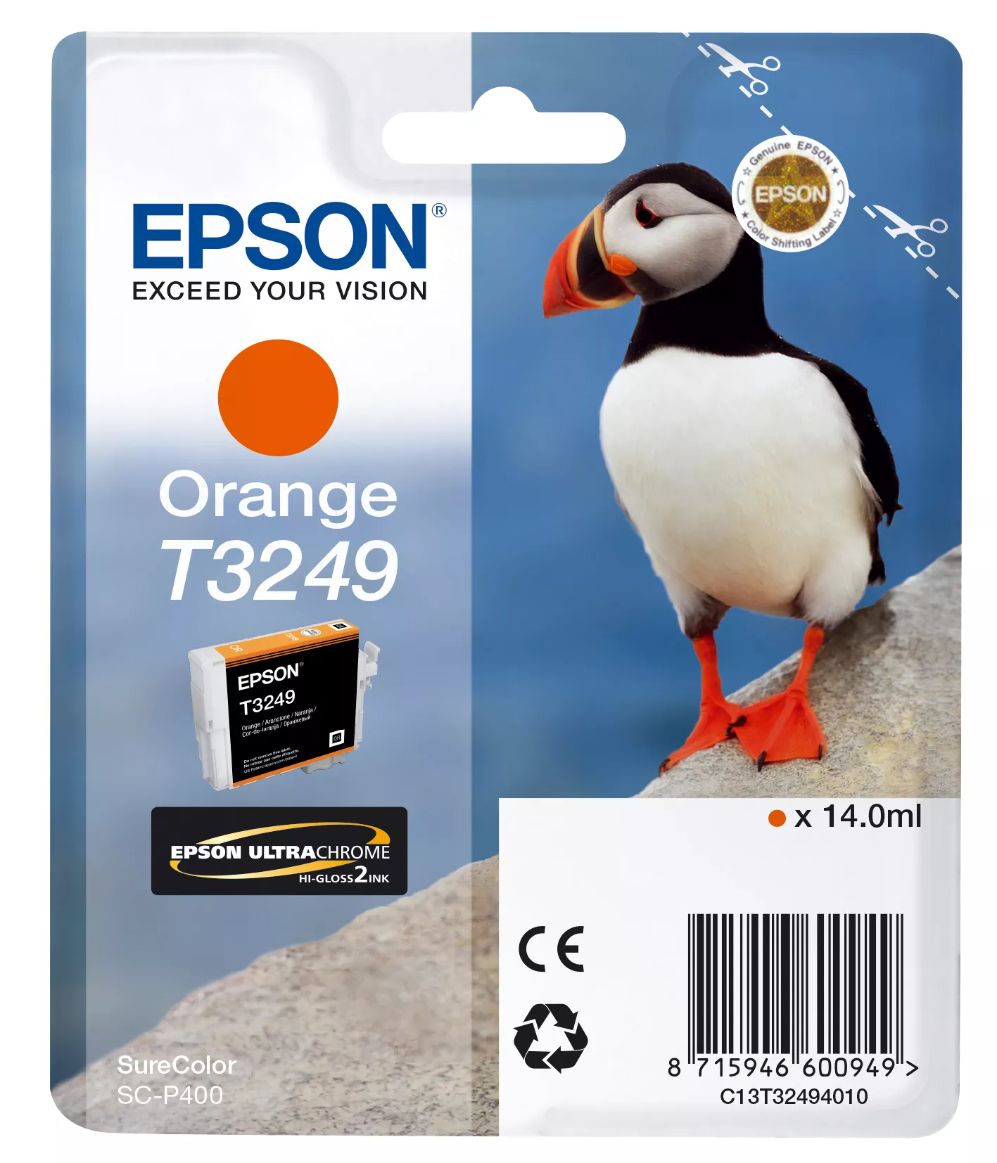 Achat EPSON Cartouche T3249 - Orange 980 pages au meilleur prix