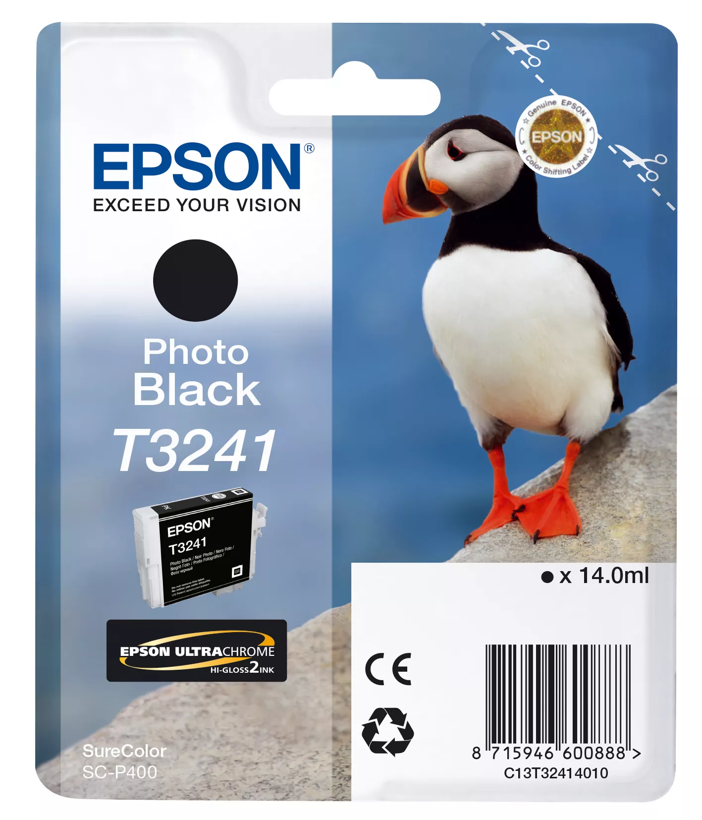 Revendeur officiel EPSON Cartouche T3241 - Noir Photo 4200 pages