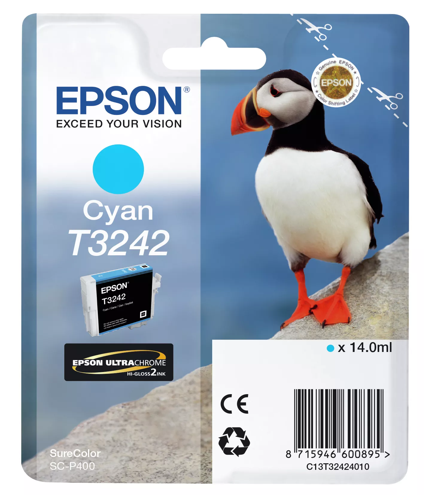 Achat EPSON Cartouche T3242 - Cyan 980 pages au meilleur prix