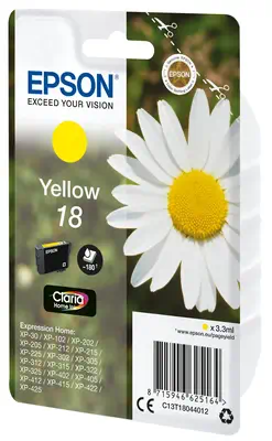 Vente EPSON 18 cartouche dencre jaune capacité standard 3.3ml Epson au meilleur prix - visuel 4