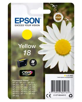 Achat EPSON 18 cartouche dencre jaune capacité standard 3.3ml - 8715946625171