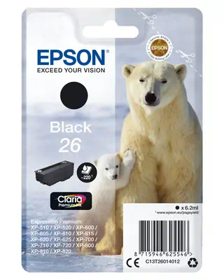 Achat EPSON 26 cartouche encre noir capacité standard 6.2ml sur hello RSE - visuel 3