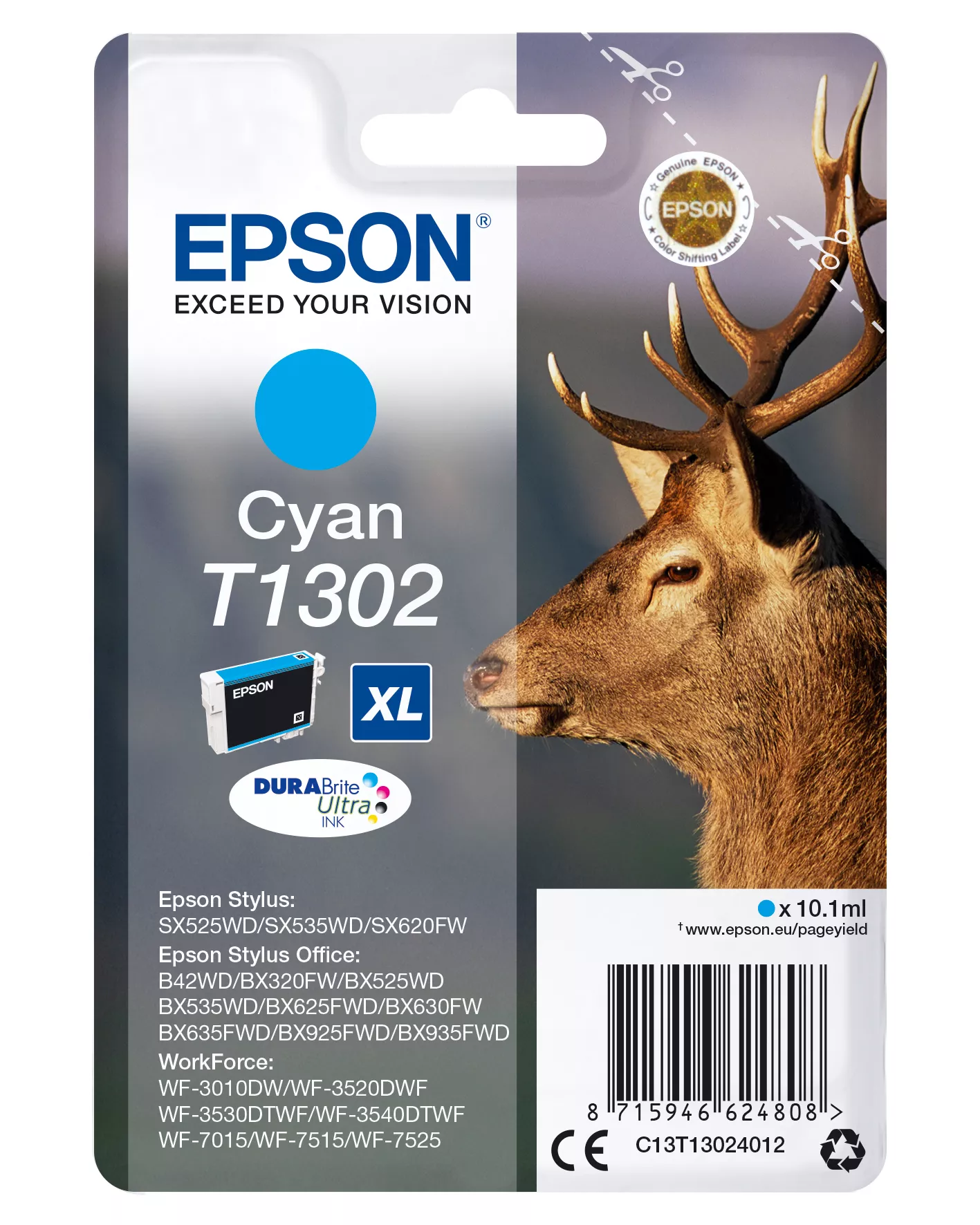 Achat EPSON T1302 cartouche d encre cyan très haute capacité 10 - 8715946624808