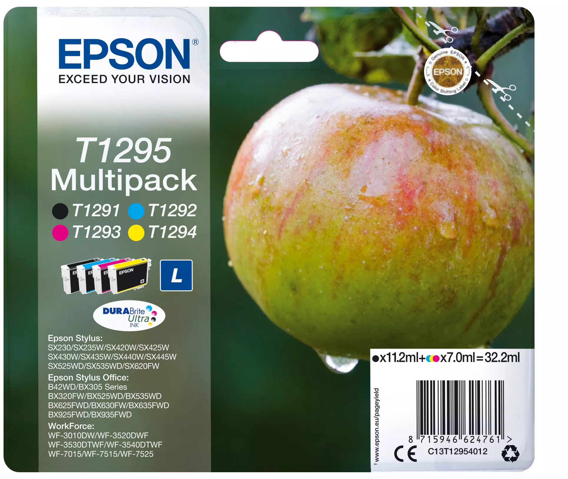 Vente EPSON T1295 cartouche d encre noir et tricolore haute au meilleur prix