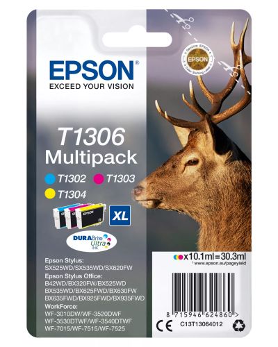 Vente EPSON T1306 cartouche d encre tricolore très haute capacité 3 x au meilleur prix