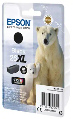 Vente EPSON 26XL cartouche d encre noir haute capacité Epson au meilleur prix - visuel 2