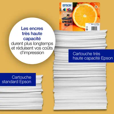 Epson Oranges Encre cyan Claria Premium 33 - Cartouches d'encre - visuel 4
