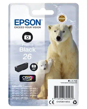 Cartouches d'encre Epson Photo noire achat responsable