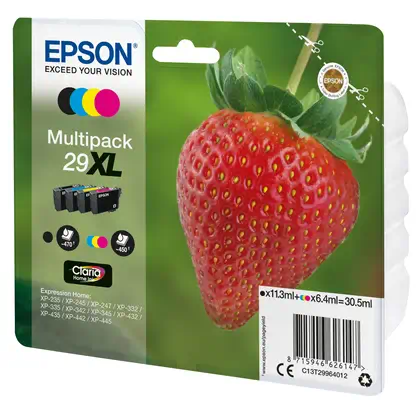 Multipack "Fraise" 29XL - Encre Claria Home N,C,M,J - Epson - Cartouches d'encre - visuel 2