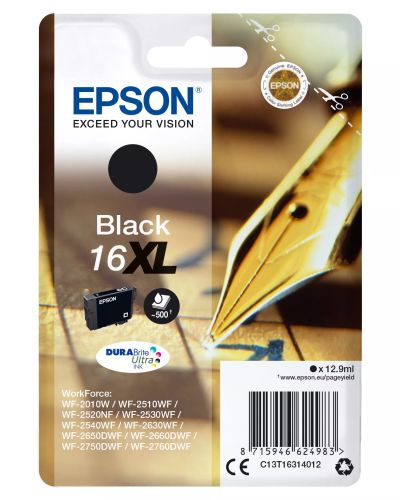 Achat EPSON 16XL cartouche dencre noir haute capacité 12.9ml 500 pages sur hello RSE