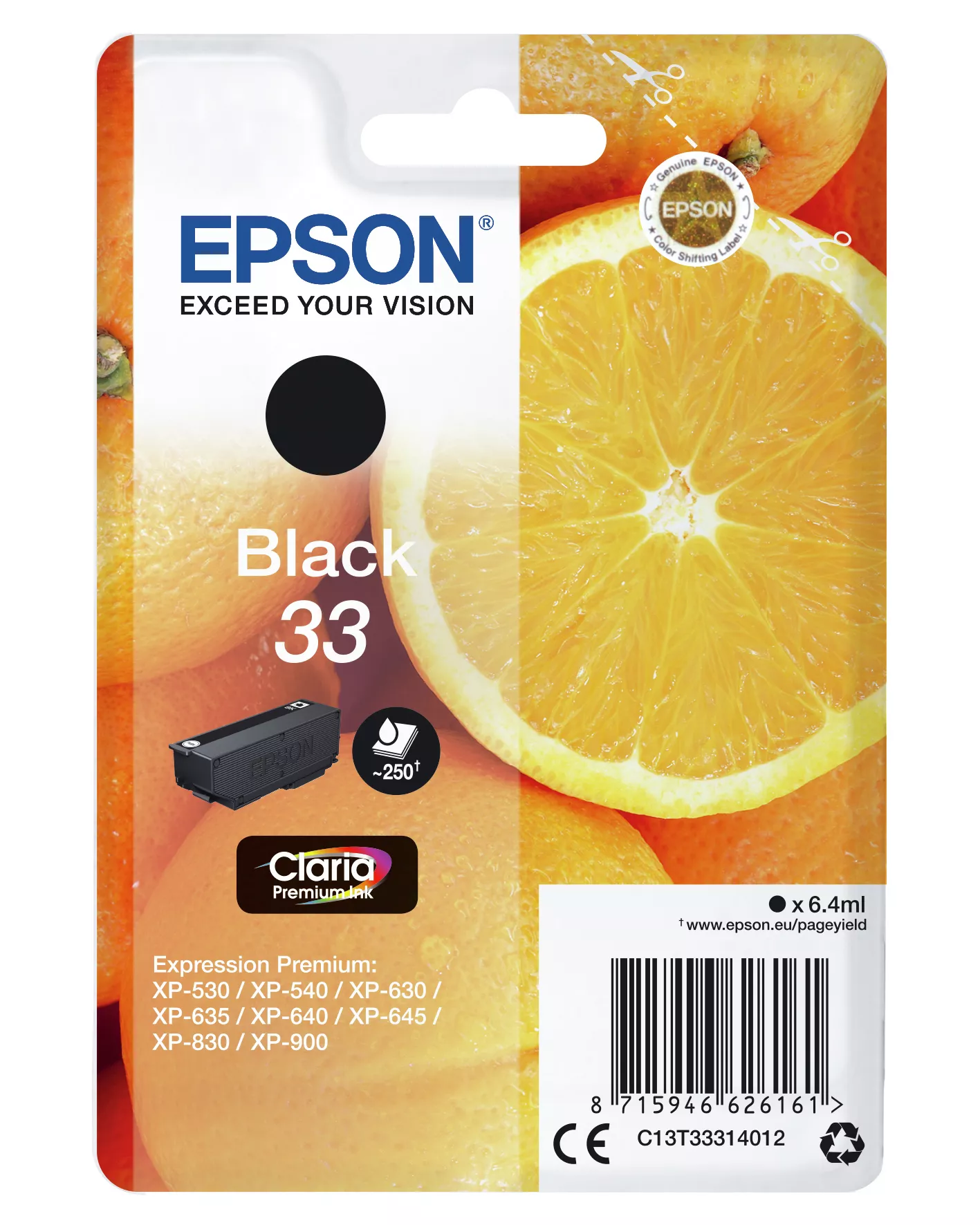 Achat EPSON Cartouche Oranges Encre Claria Premium Noir sur hello RSE - visuel 3