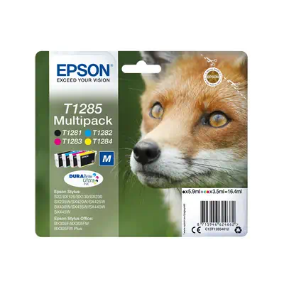 Encre DURABrite Ultra multipack 4 couleurs Renard T1285 - Epson - Cartouches d'encre - visuel 1