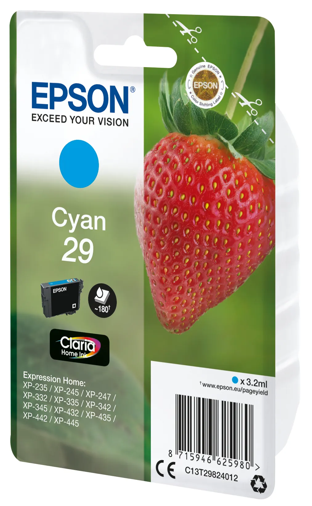 Vente EPSON Cartouche Fraise Encre Claria Home Cyan Epson au meilleur prix - visuel 4