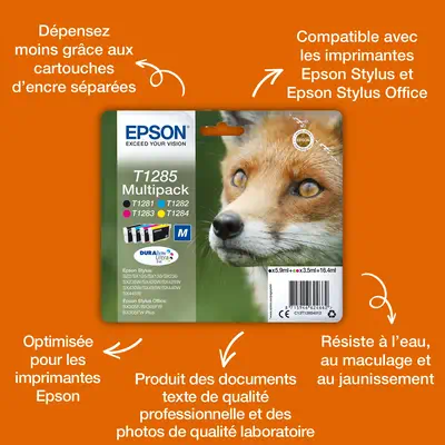 Epson Fox Encre jaune DURABrite Ultra Renard T1284 - Cartouches d'encre - visuel 3