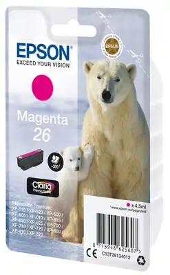 Vente EPSON 26 cartouche dencre magenta capacité standard 4.5ml Epson au meilleur prix - visuel 2