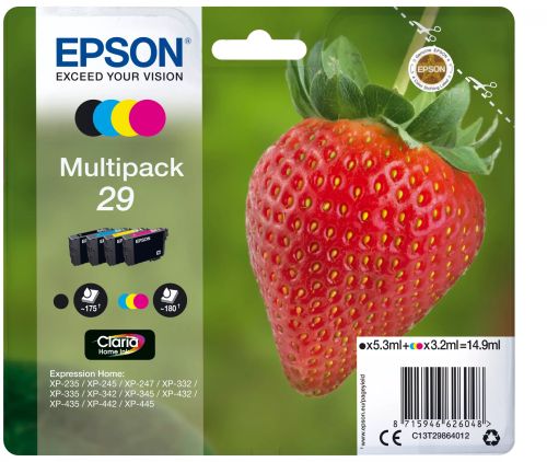 Achat EPSON Multipack Fraise Encre Claria Home Noir Cyan et autres produits de la marque Epson
