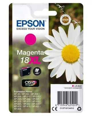 Achat EPSON 18XL cartouche dencre magenta haute capacité 6.6ml et autres produits de la marque Epson