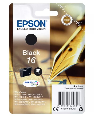 Vente Cartouches d'encre EPSON 16 cartouche dencre noir capacité standard 5.4ml 175