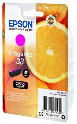 Epson Oranges Cartouche " " - Encre Claria Epson - visuel 1 - hello RSE - Les encres Epson sont optimisées pour les imprimantes Epson