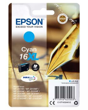 Achat EPSON 16XL cartouche dencre cyan haute capacité 6.5ml 450 - 8715946625003