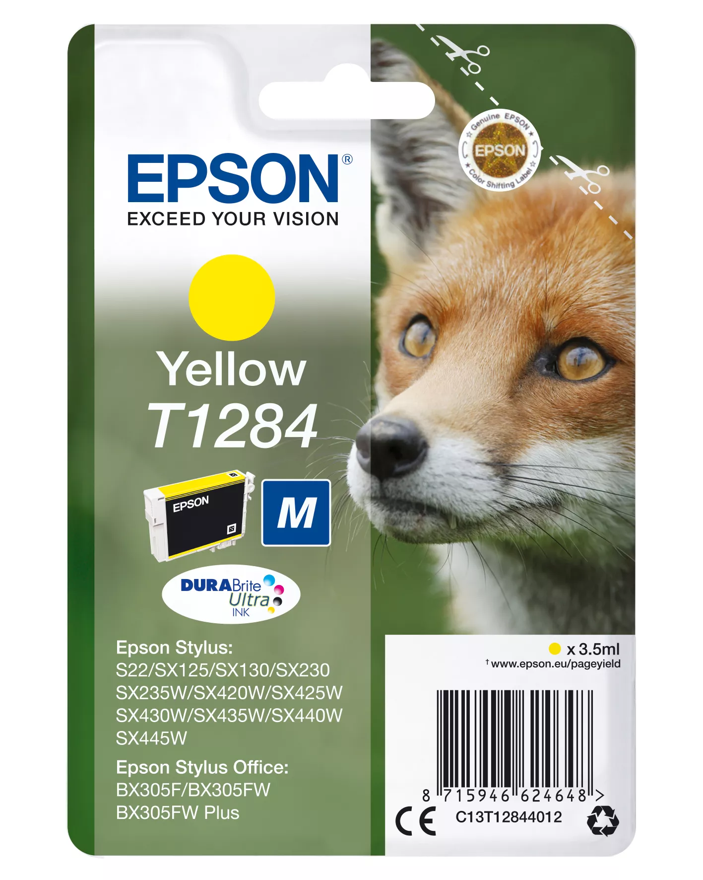 Achat EPSON T1284 cartouche d encre jaune capacité standard 3 au meilleur prix