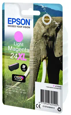 EPSON 1LB 24XL ink cartridge light magenta high Epson - visuel 1 - hello RSE - Les encres Epson sont optimisées pour les imprimantes Epson