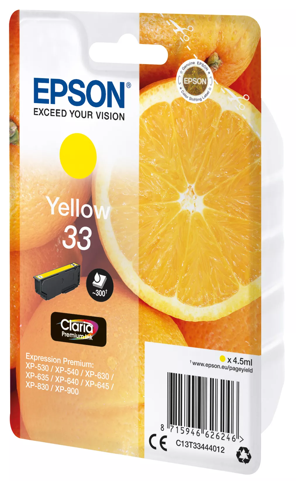 Vente EPSON Cartouche Oranges Encre Claria Premium Jaune Epson au meilleur prix - visuel 2