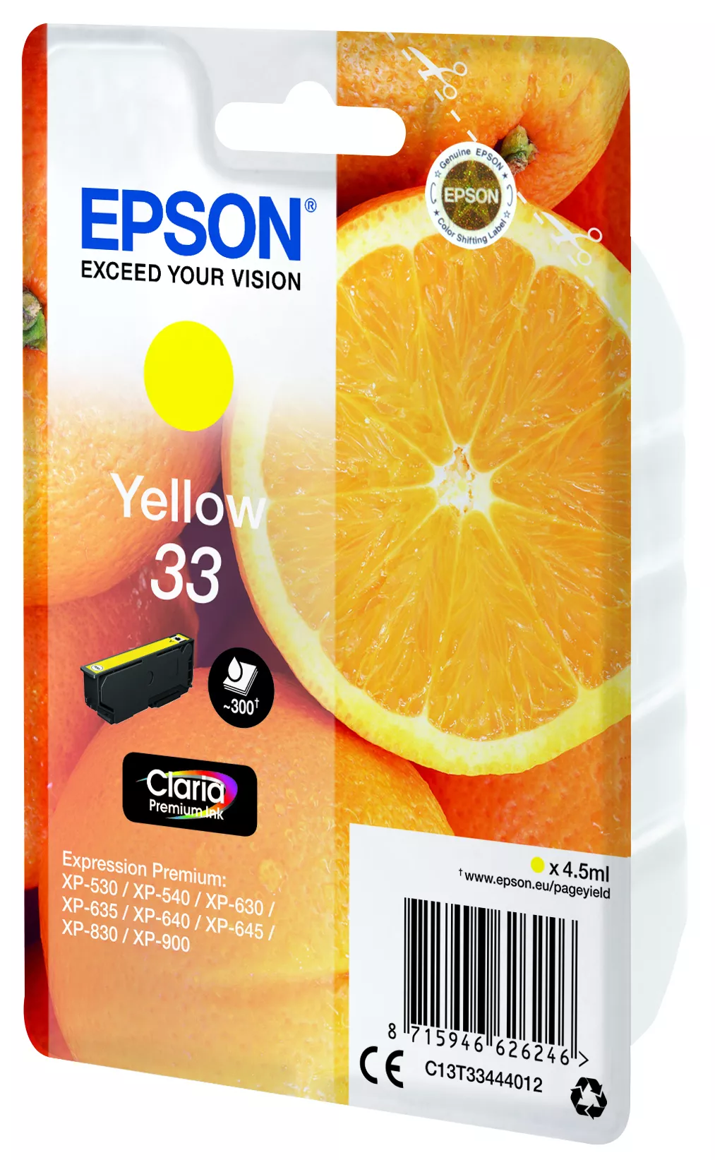 Vente EPSON Cartouche Oranges Encre Claria Premium Jaune Epson au meilleur prix - visuel 4