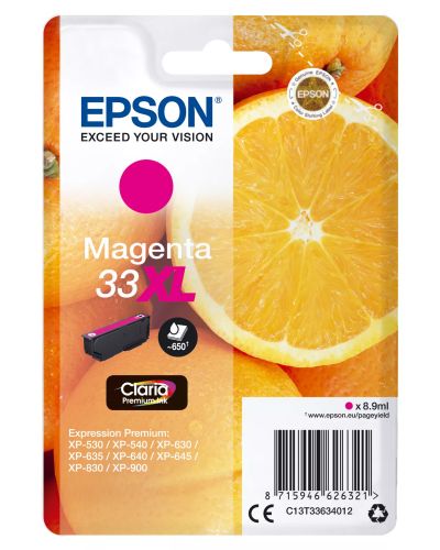 Revendeur officiel EPSON Cartouche Oranges Encre Claria Premium Magenta (XL)