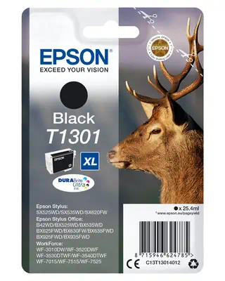 Cartouche "Cerf" - Encre DURABrite Ultra N (XL) Epson - visuel 1 - hello RSE - Réalisez des économies grâce aux cartouches d'encre séparées