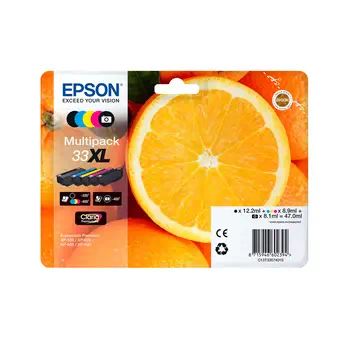 Cartouches d'encre Oranges C13T33444012 revendeur officiel