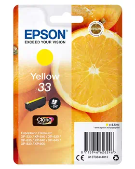 Achat EPSON Cartouche Oranges Encre Claria Premium Jaune - 8715946626246