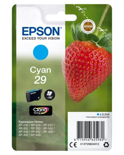 Achat EPSON Cartouche Fraise Encre Claria Home Cyan et autres produits de la marque Epson