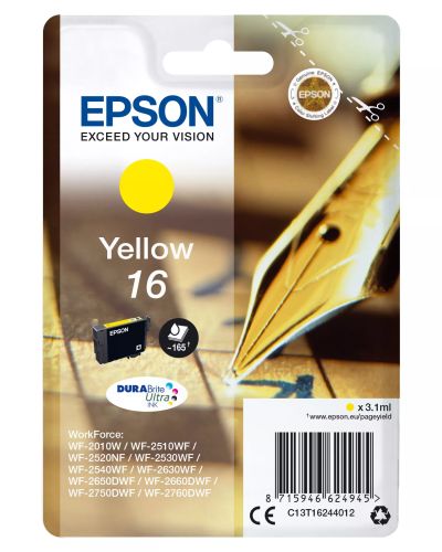 Achat EPSON 16 cartouche dencre jaune capacité standard 3.1ml et autres produits de la marque Epson