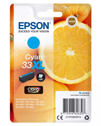 Revendeur officiel Epson Cartouche "Oranges" - Encre Claria Premium C (XL)